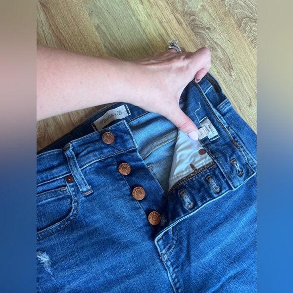 Madewell Jeans high rise skinny buttonfly Button front edition Hanna 24 - Picture 3 of 7